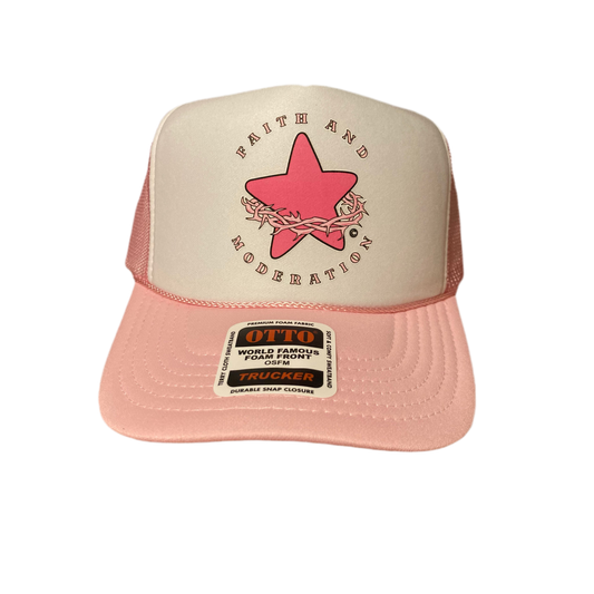 Baby Pink Otto Trucker Mesh cap